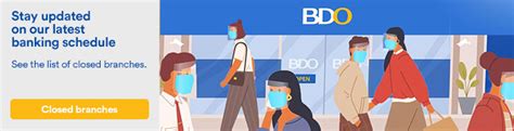 bdo office hours|Branches / ATMs Locator .